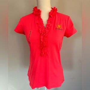 Spicy coral Lilly Pulitzer limited addition President’s Cup Polo
